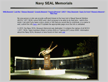 Tablet Screenshot of navysealmemorials.com